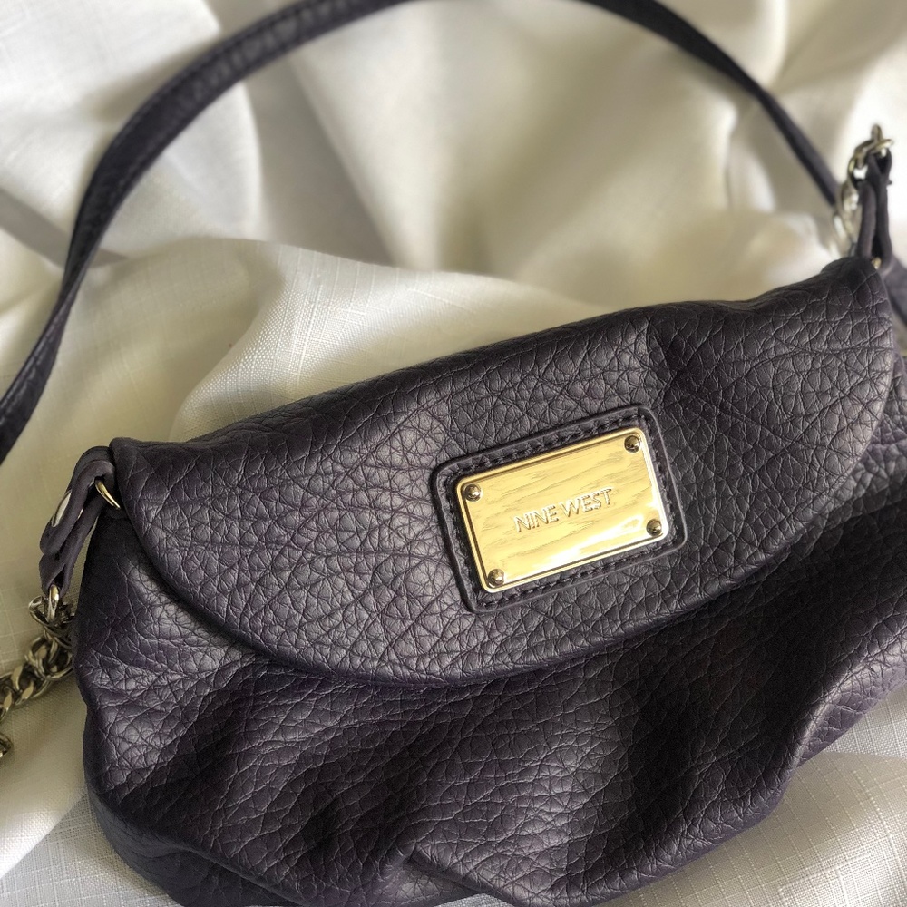 Purple Nine West Crossbody Clutch